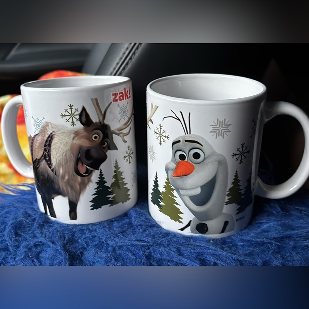 Zak! Disney Frozen Olaf & Sven White Ceramic Mug